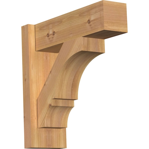 Ekena Millwork Balboa Block Smooth Outlooker, Western Red Cedar, 5 1/2"W x 16"D x 16"H OUT06X16X16BOA05SWR - main